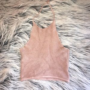Brandy Melville Light pink halter top